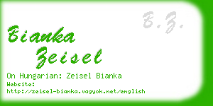 bianka zeisel business card